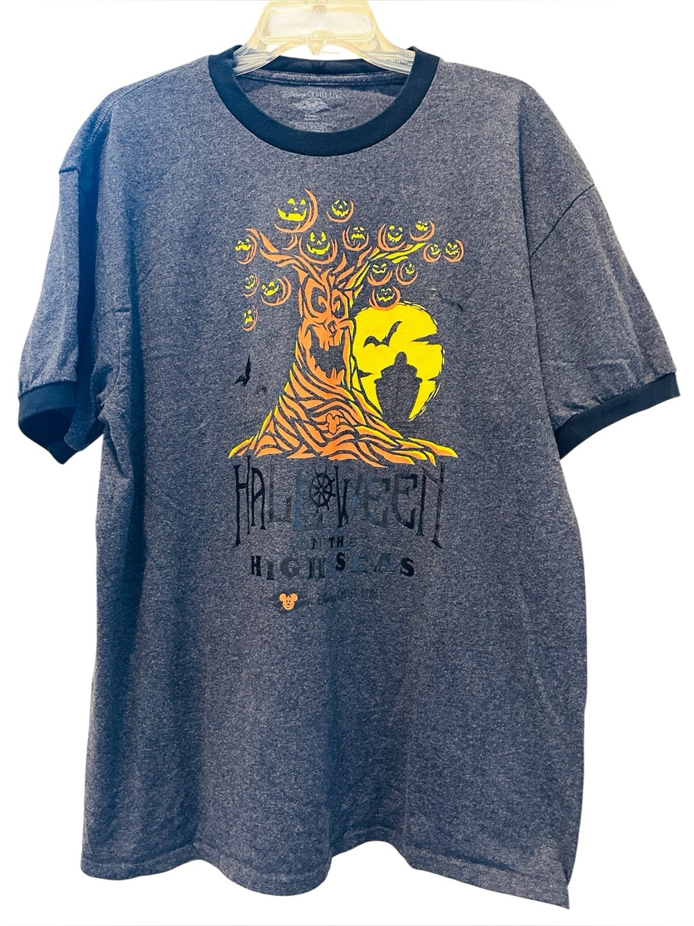 Disney Cruise Line Halloween On The High Seas Adult Ringer T-Shirt XL Whimsigoth